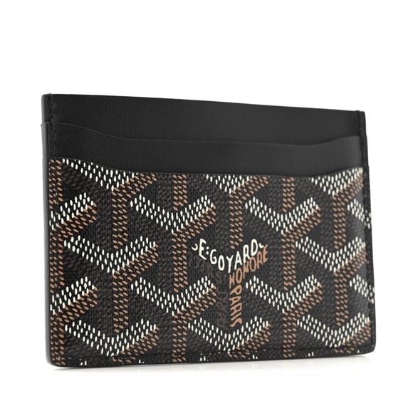 - 1 of 1 Black Goyard Saint-Sulpice Card Wallet - Picture 3 of 5